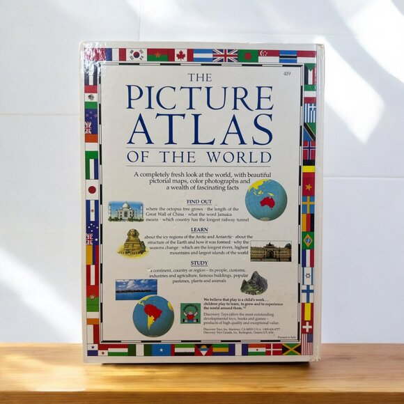 The Picture Atlas of the World Hardbound Book Vintage by Richard Kemp Copyright - Picture 2 of 14